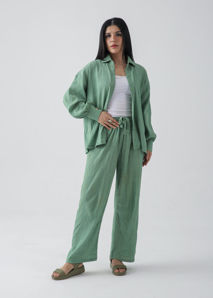 Olive Mist Textured Cord-Set