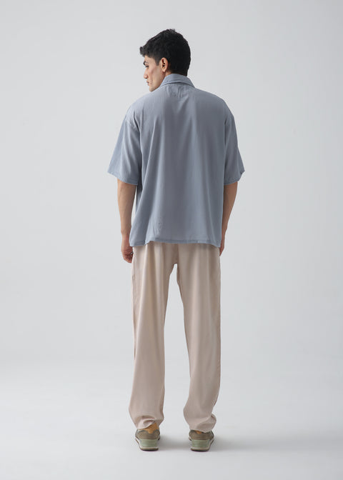 Cloud Blue Texture Polo