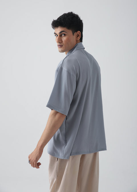 Cloud Blue Texture Polo