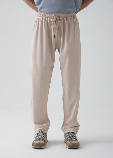 Beige Relax Fit Trouser