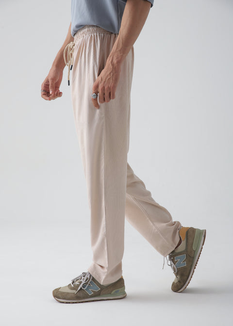 Beige Relax Fit Trouser