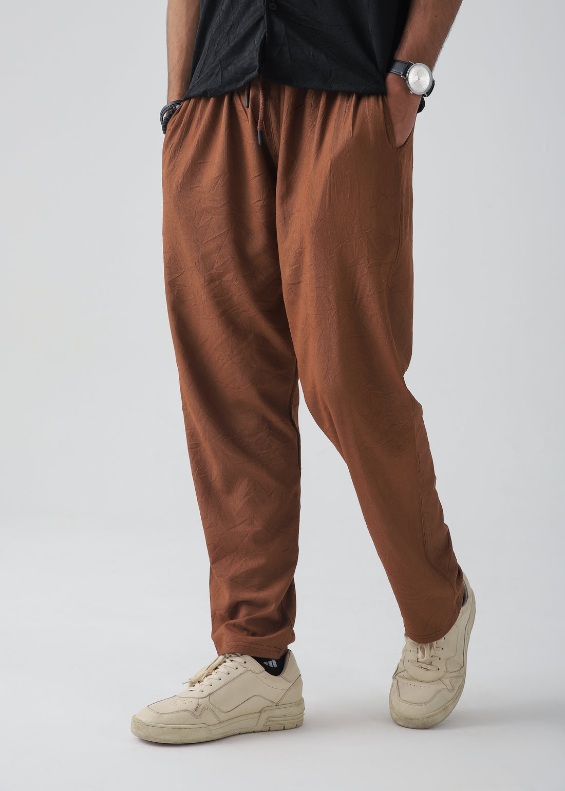 Brown Relax Fit Trouser