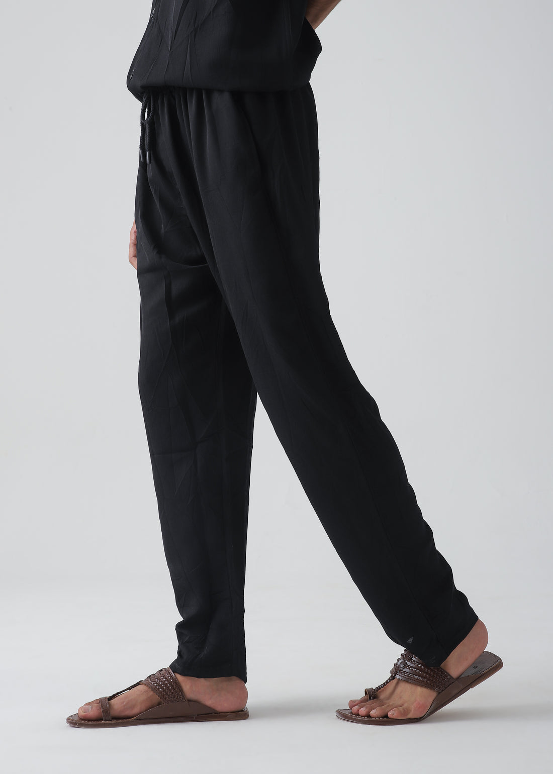 Black Relax Fit Trouser