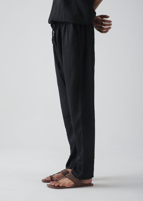 Black Relax Fit Trouser