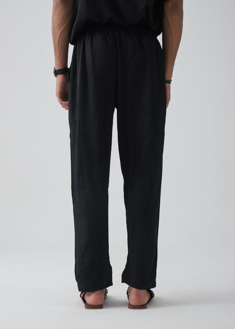 Black Relax Fit Trouser