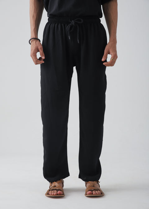 Cloud Black Relax Fit Trouser