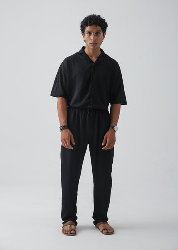 Forest Texture Black Shirt