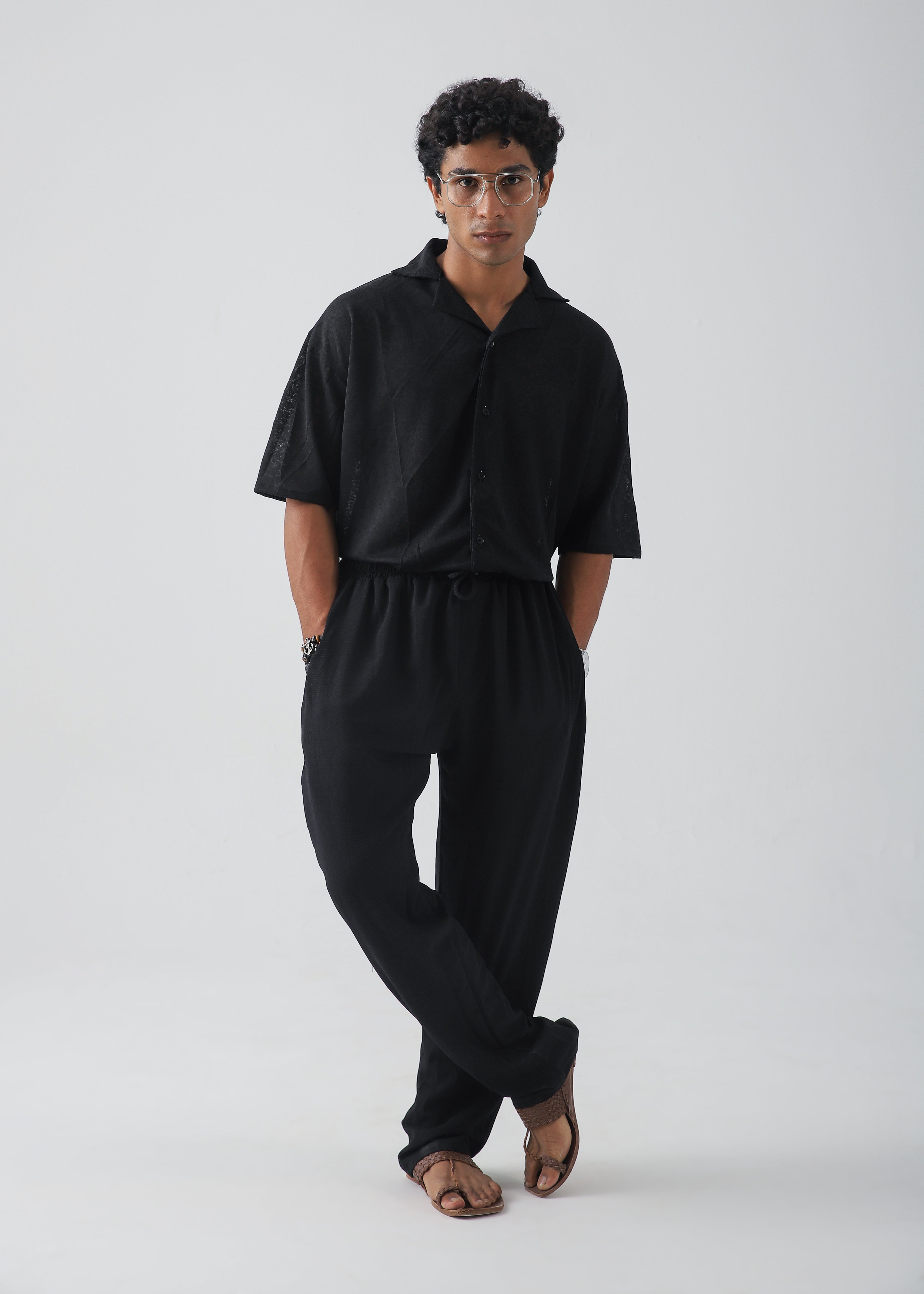 Forest Texture Black Shirt