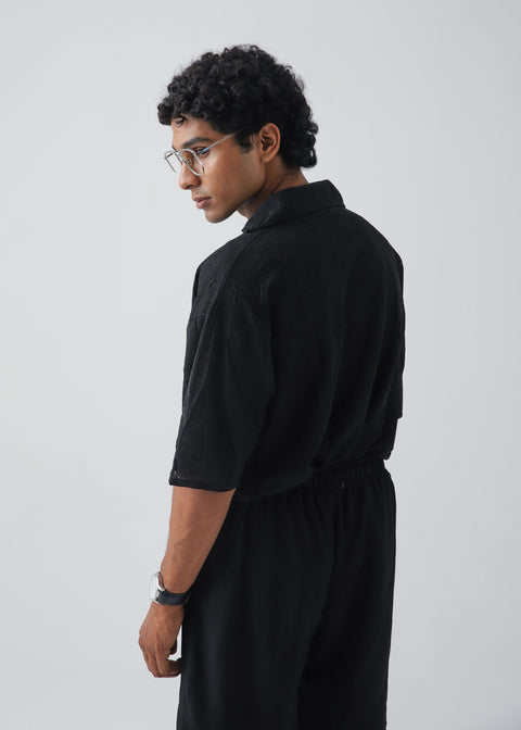 Forest Texture Black Shirt