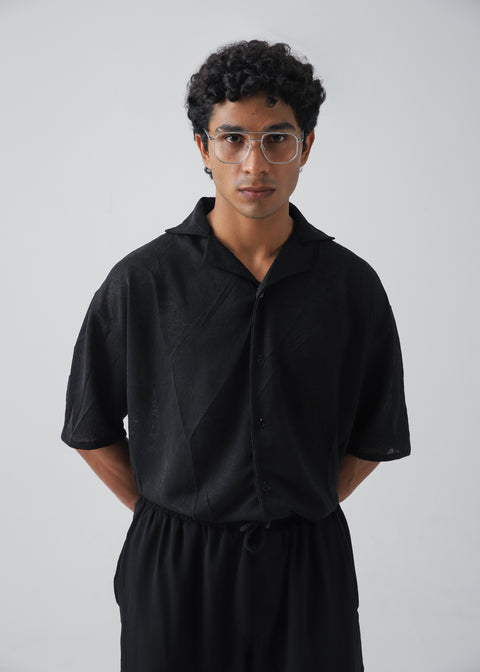 Forest Texture Black Shirt