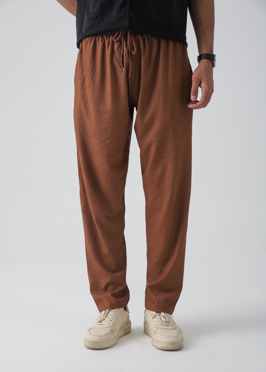 Brown Relax Fit Trouser - Vastah Official®