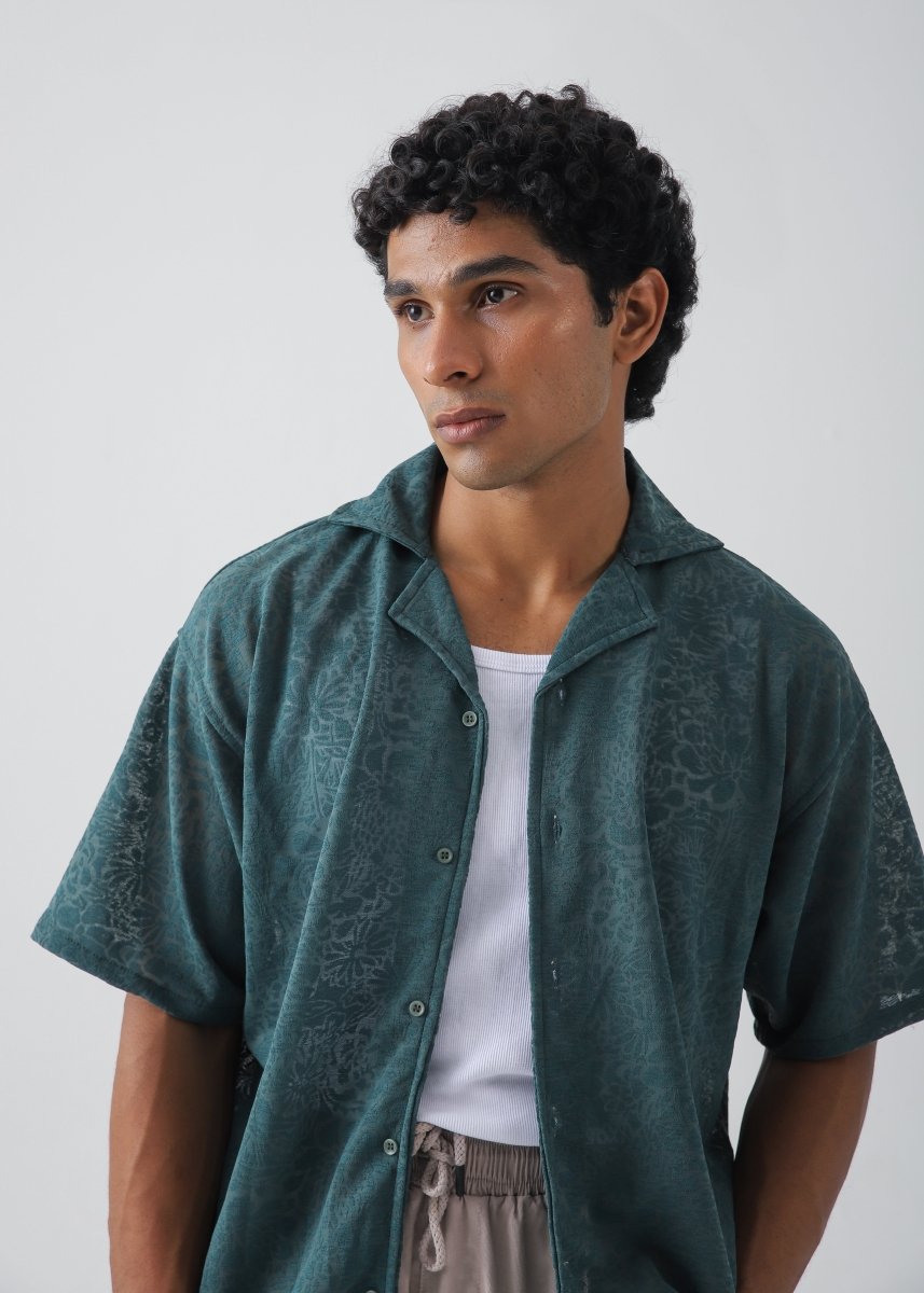 Forest Texture Green Shirt - Vastah Official®