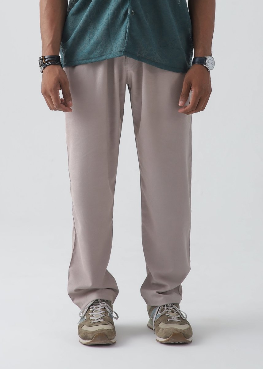 Stone Beige Relax Fit Trouser - Vastah Official®